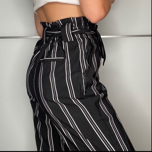 b’ack and white stripe pants - Picture 2 of 2